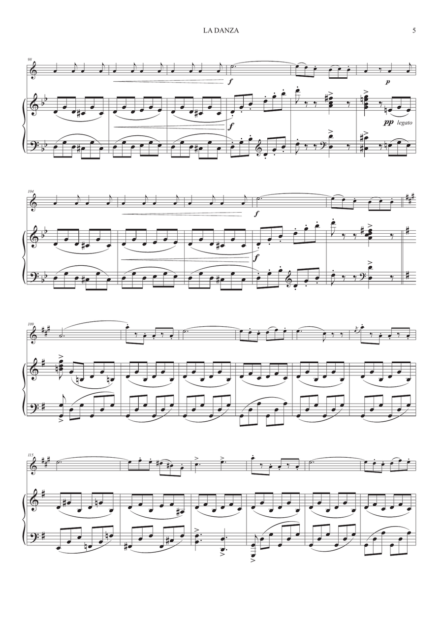 La Danza (Neapolitan Tarantella) for Trumpet and Piano Trumpet Solo scores gallery preview page 5