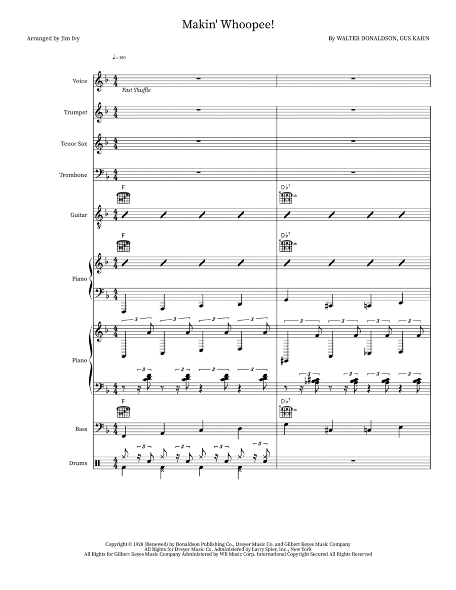 Makin' Whoopee! Jazz Ensemble scores gallery preview page 1