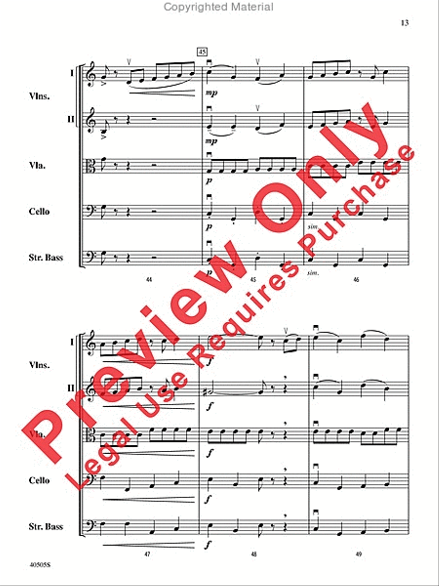 A Fiddler's Fancy String Orchestra scores gallery preview page 13