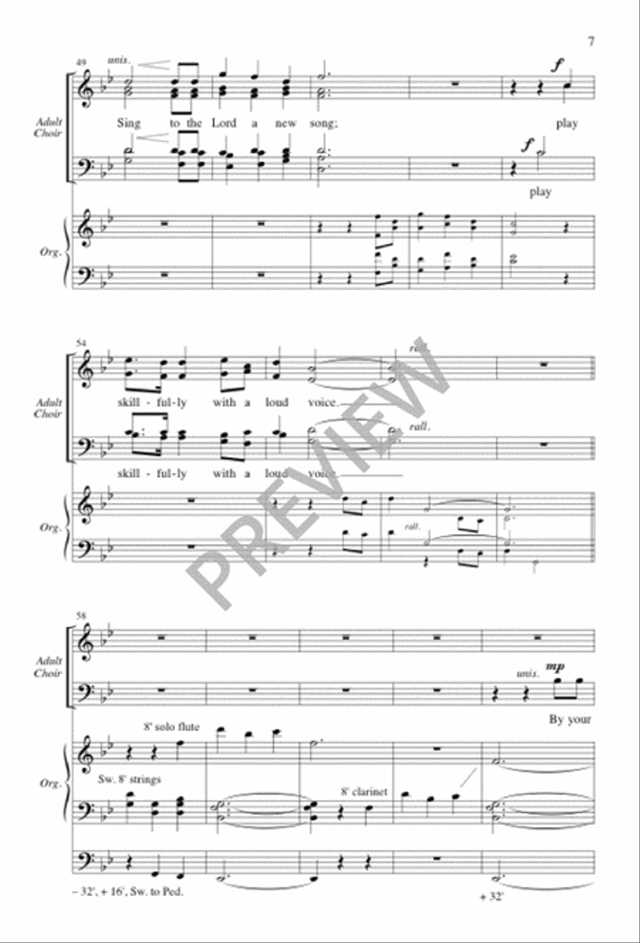 I Was Glad I Was Glad 4-Part scores gallery preview page 7