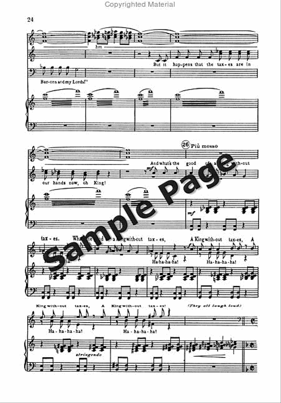 Ballad of Magna Carta 4-Part scores gallery preview page 25