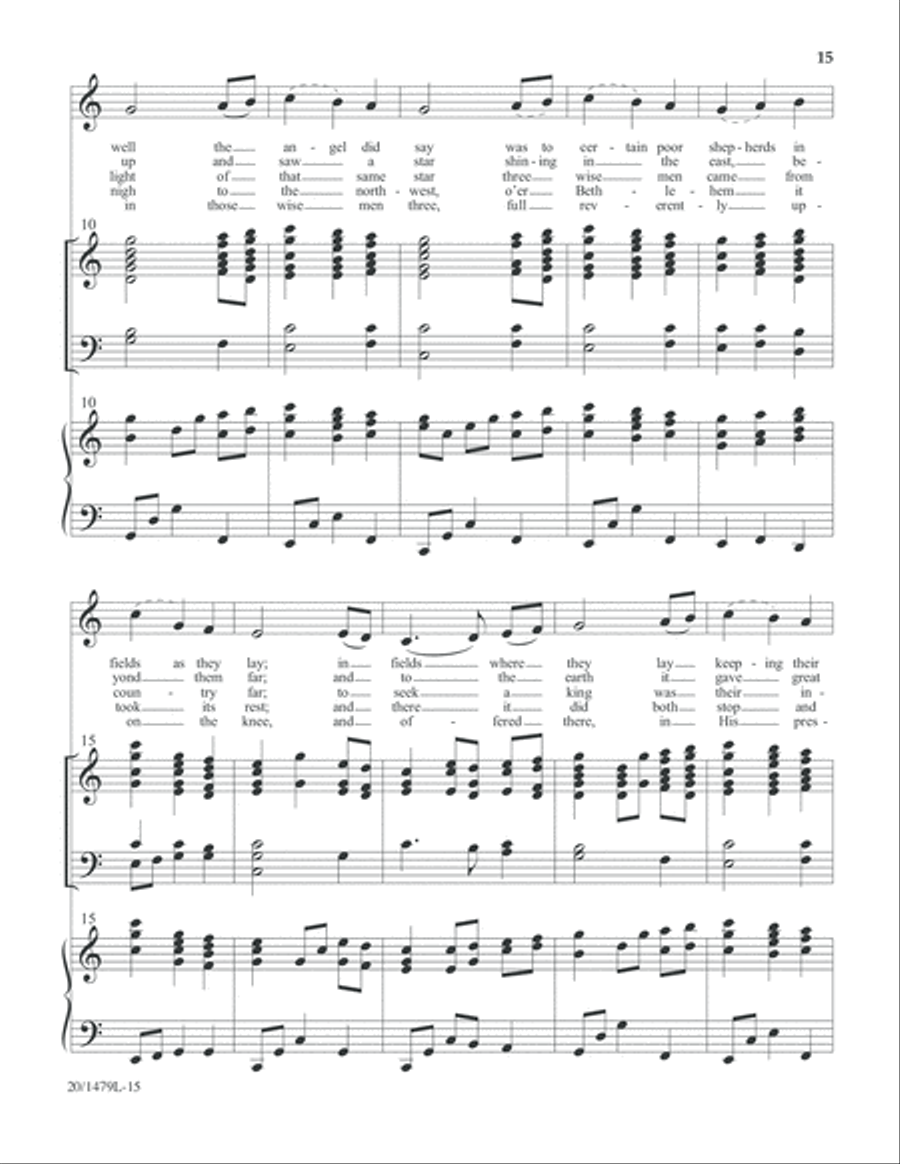 Christmas Carol Celebrations - Keyboard/Handbell Score 5-Octaves scores gallery preview page 16