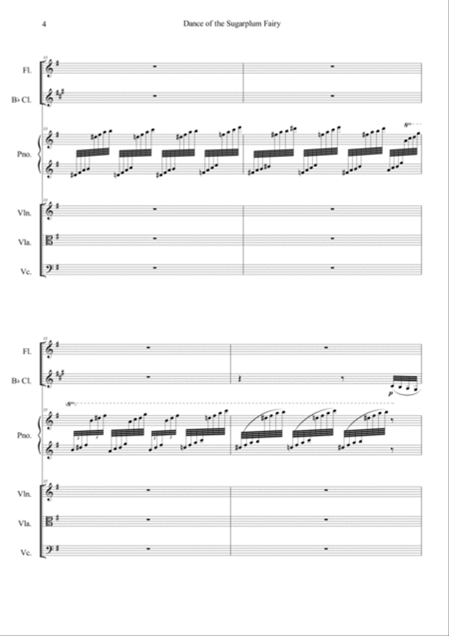 Nutcracker Op.71a - Dance Of The Sugarplum Fairy Orchestra scores gallery preview page 4