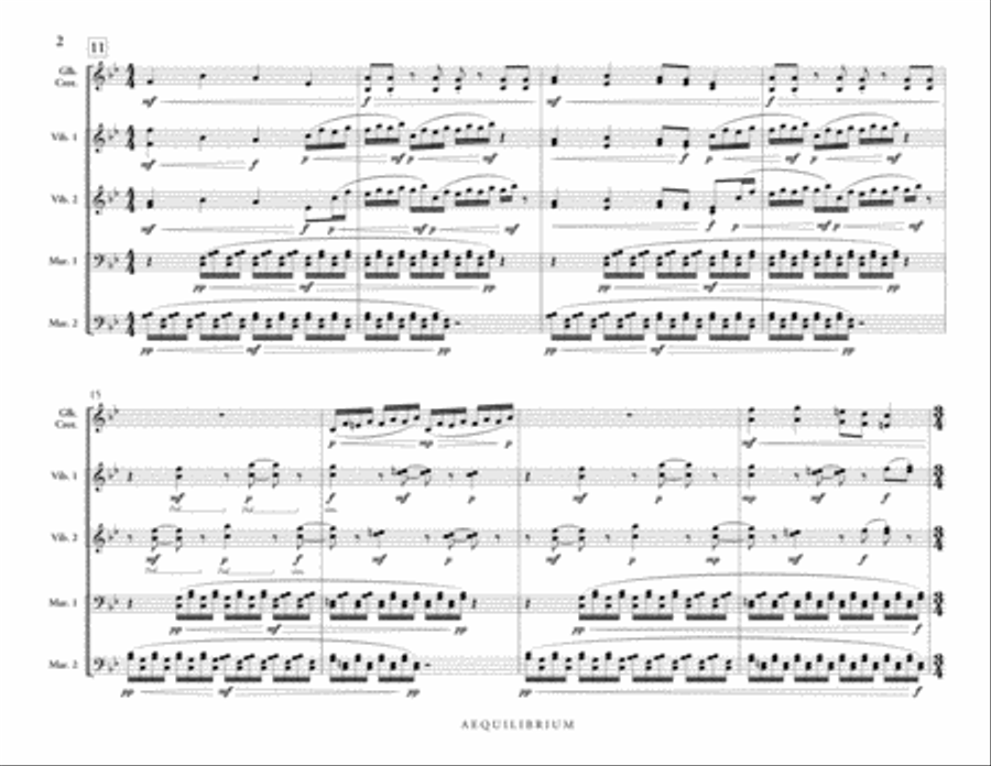 Aequilibrium Percussion Ensemble scores gallery preview page 3