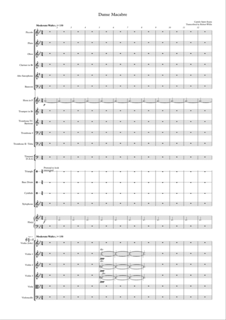 Danse Macabre Danse Macabre Full Orchestra scores gallery preview page 1