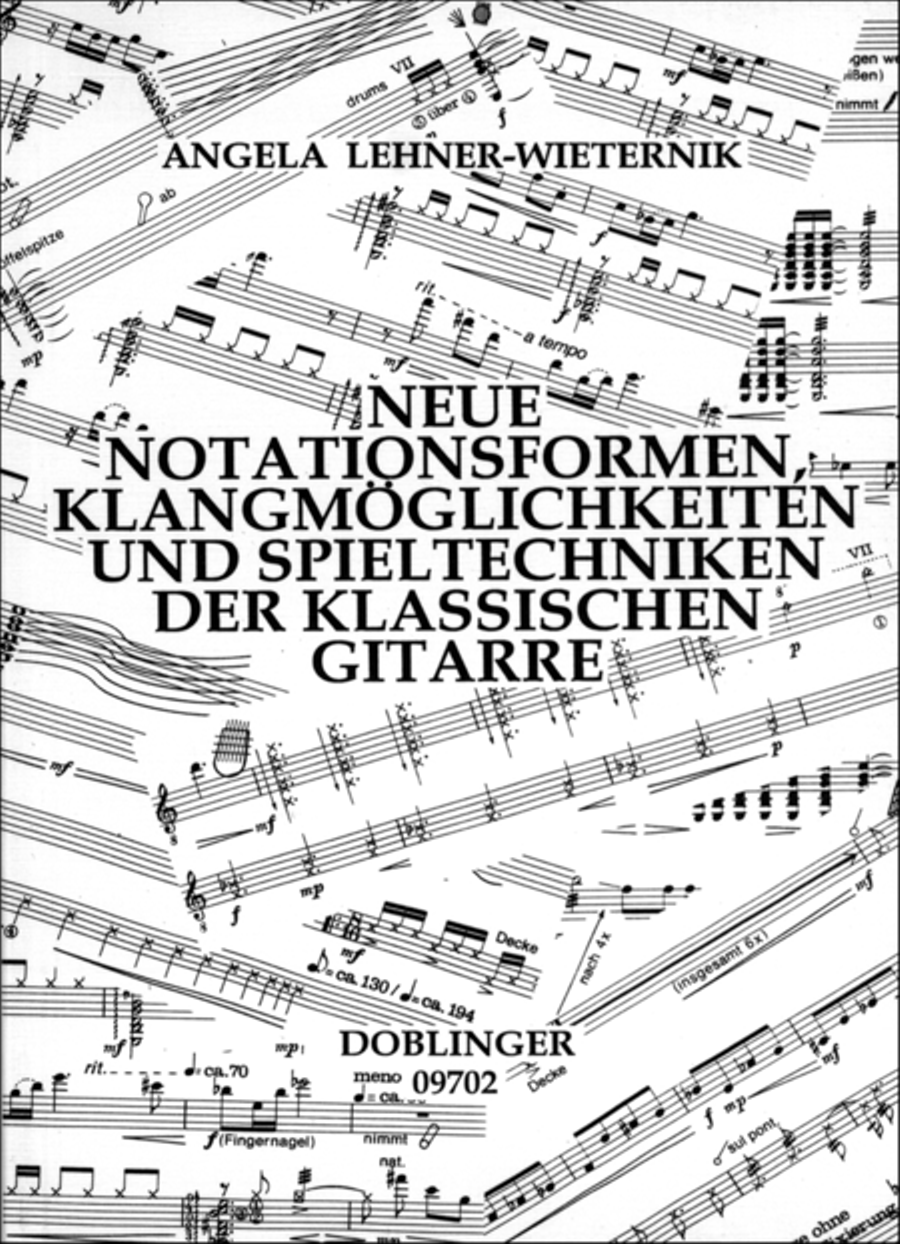 Neue Notationsformen, Klangmoglichkeiten und Spieltechniken der klassischen Gitarre Guitar scores gallery preview page 1
