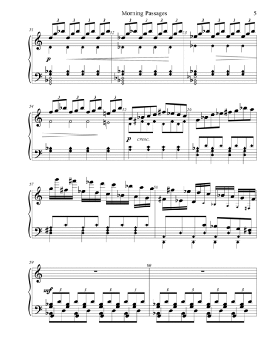 Morning Passages Handbell Choir scores gallery preview page 5