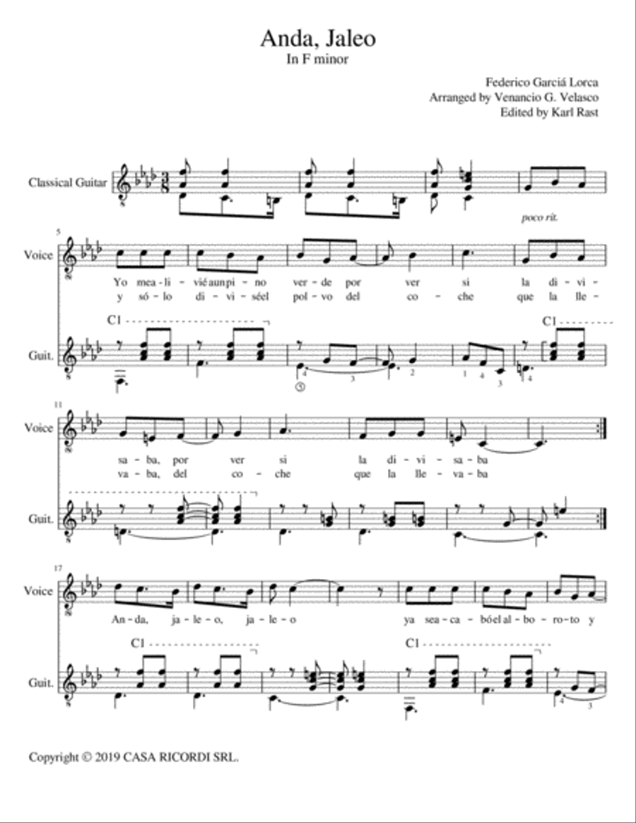 Anda Jaleo Small Ensemble scores gallery preview page 1