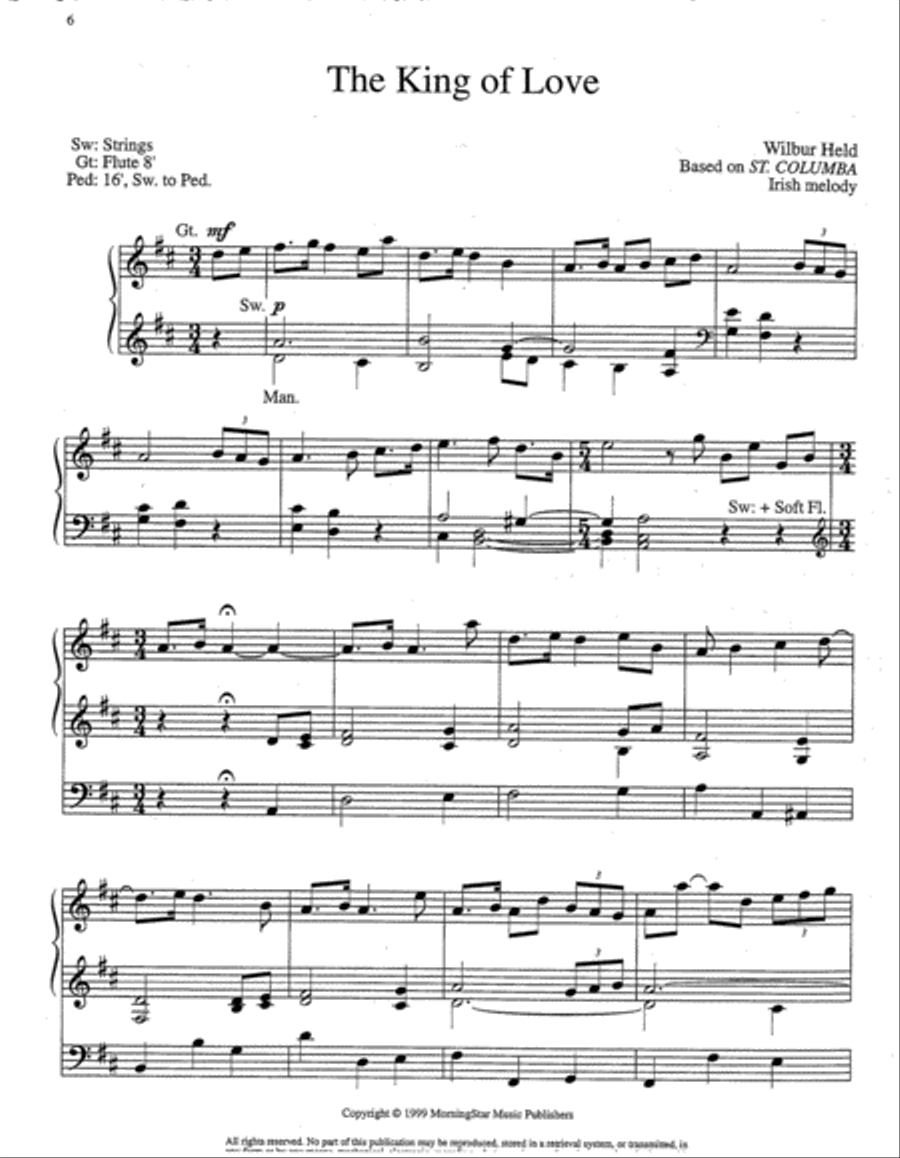 The Lord Is My Shepherd Six Hymn Settings on Psalm 23 Organ scores gallery preview page 3