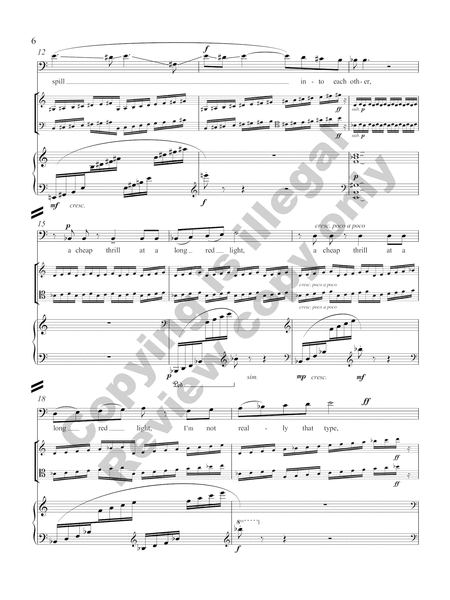 Eight Love Songs for High Baritone Voice, Violin, Violoncello and Piano (Full/Vocal Score)