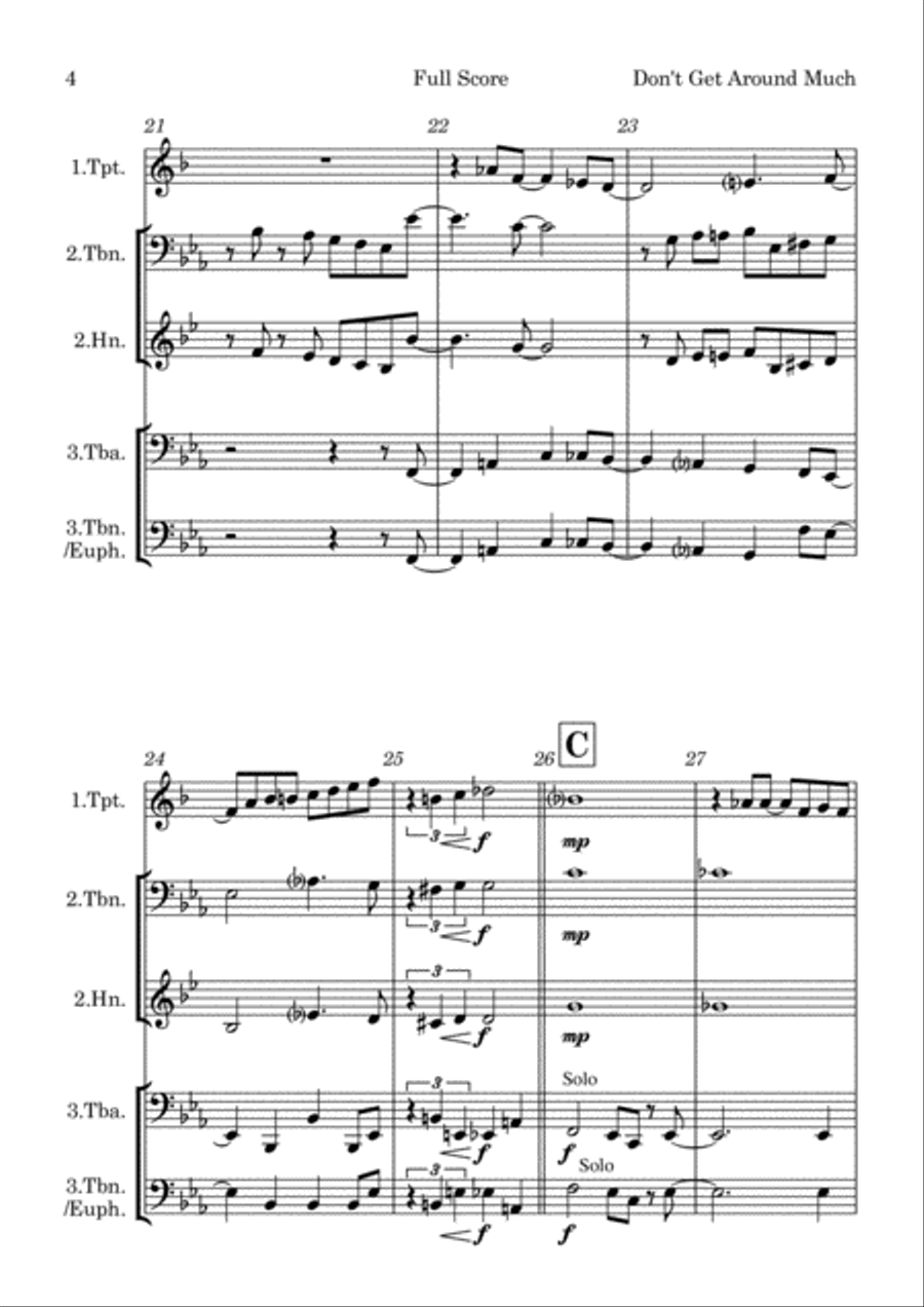 Don't Get Around Much Anymore School and Community scores gallery preview page 4