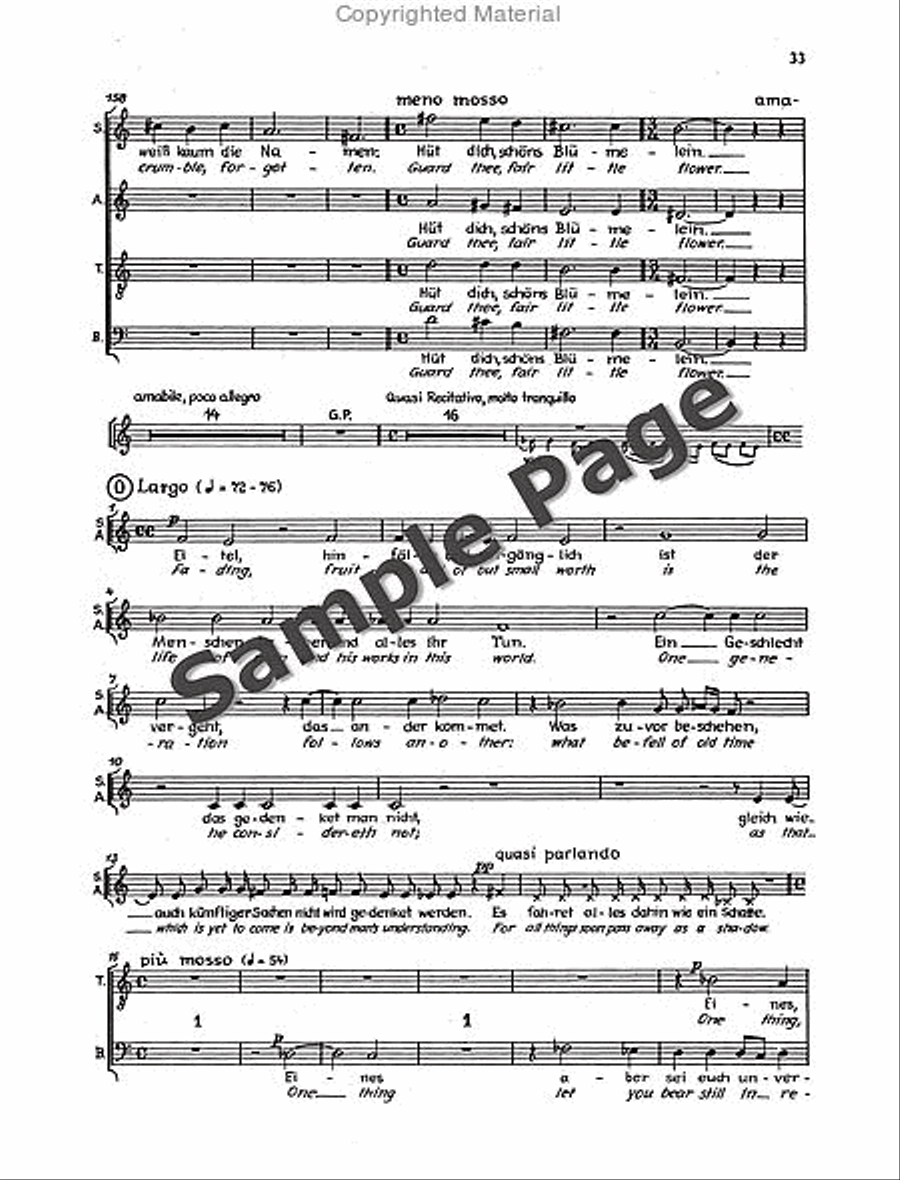 Der Tod Zu Basel Vocal Score 4-Part scores gallery preview page 36