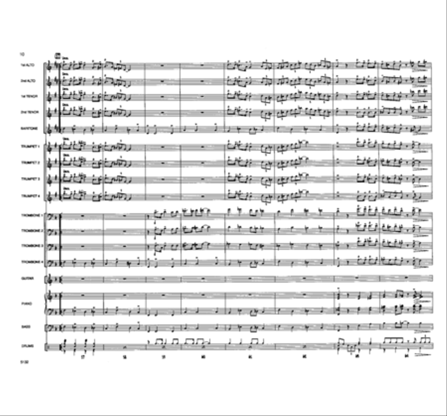 A Shuffle for Uncle Guido Jazz Ensemble scores gallery preview page 9