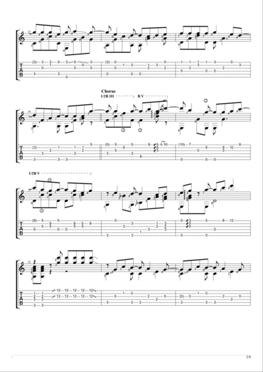 How Deep Is Your Love from the Motion Picture SATURDAY NIGHT FEVER Acoustic Guitar scores gallery preview page 2
