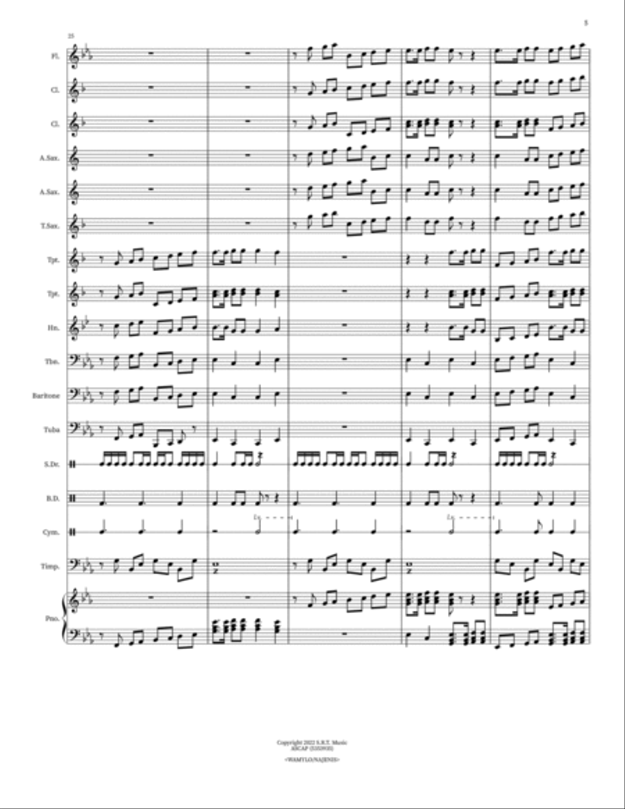Castle Ridge March Castle Ridge March Concert Band scores gallery preview page 5