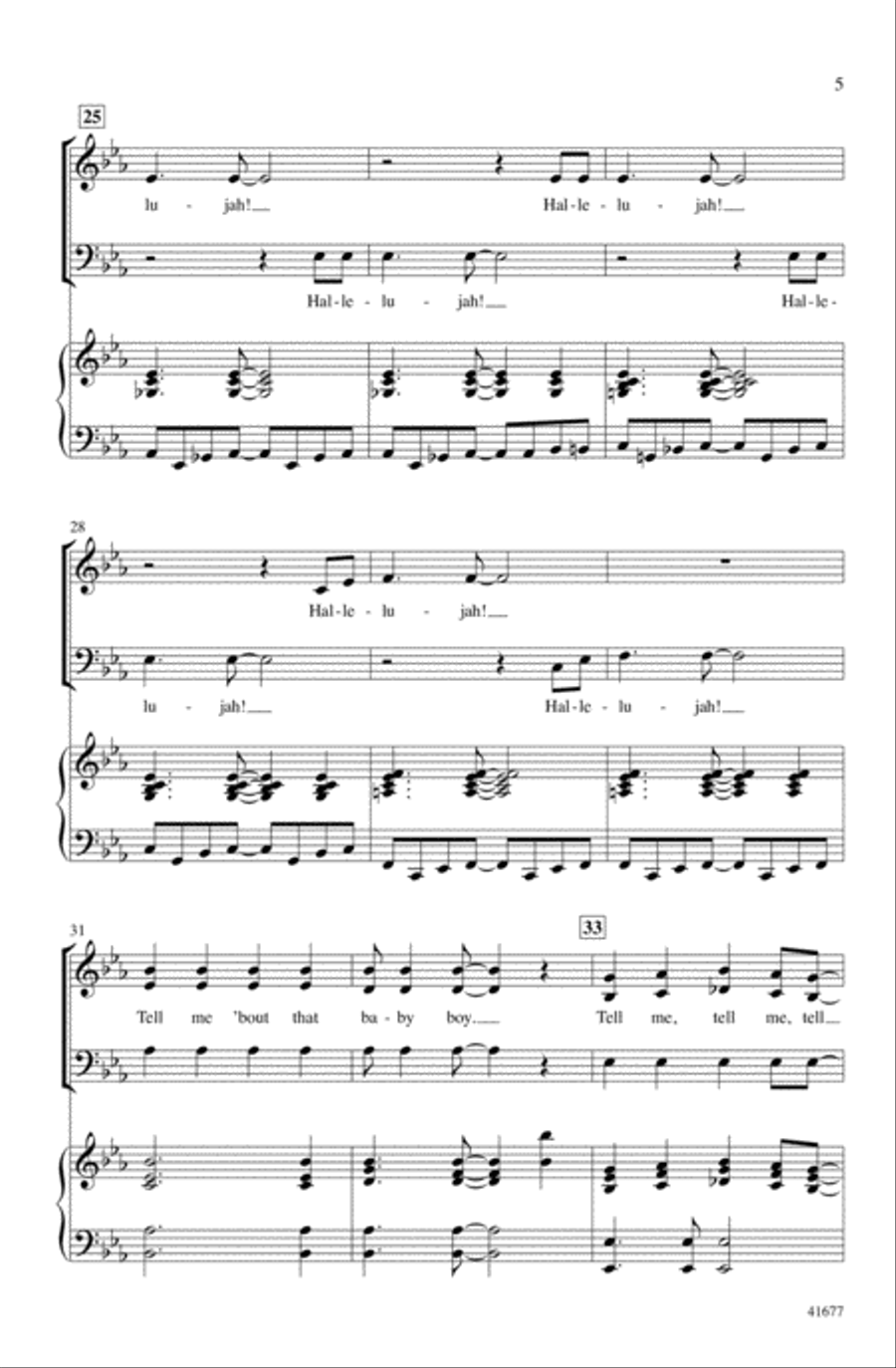Tell Me, Tell Me! Choir scores gallery preview page 4