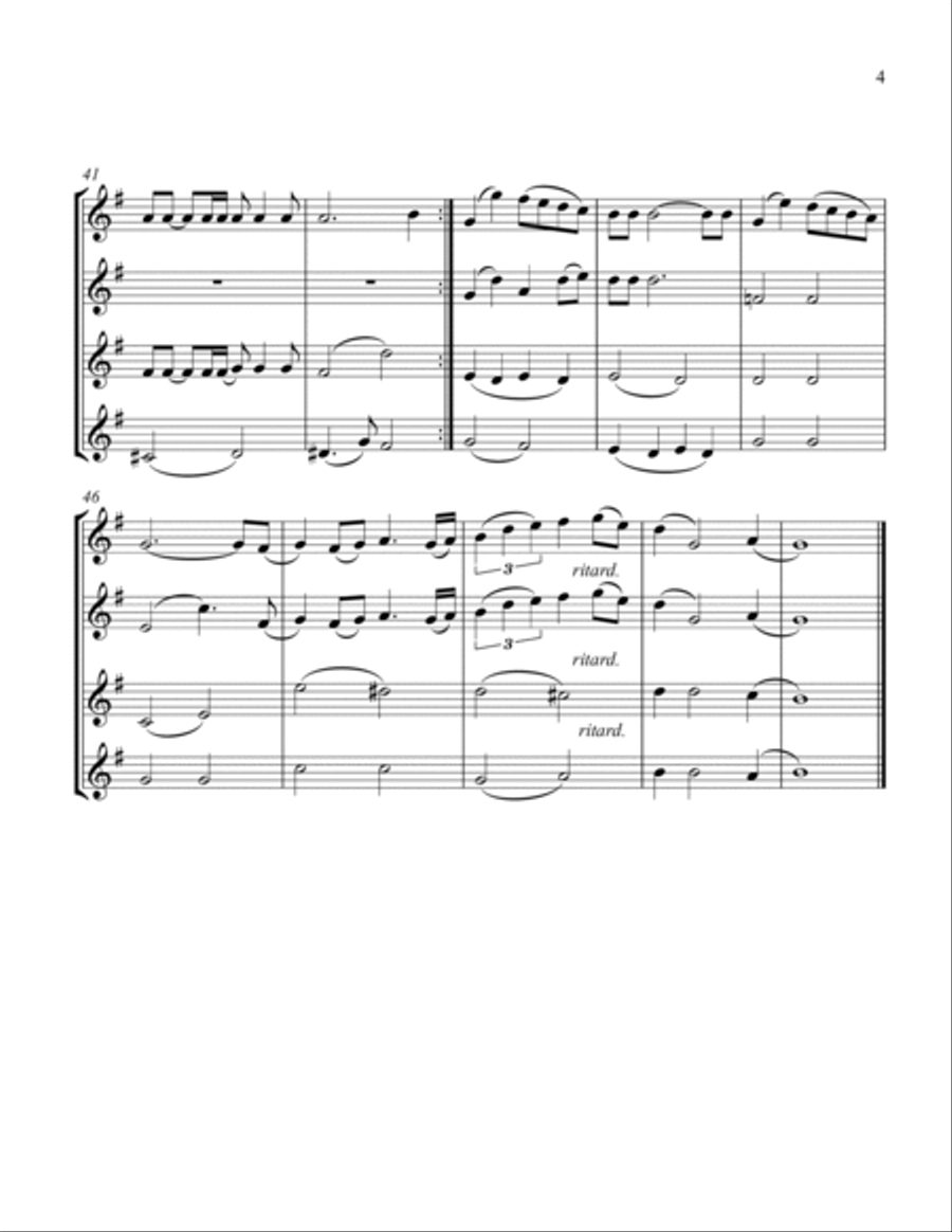 The Christmas Song (Chestnuts Roasting On An Open Fire) String Quartet scores gallery preview page 5
