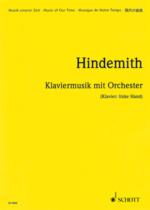 Book cover for Klaviermusik mit Orchester, Op. 29 (1923)