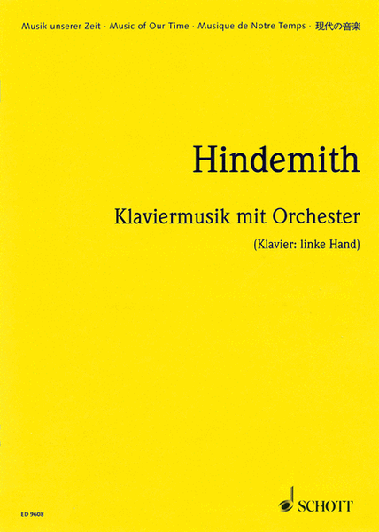 Klaviermusik mit Orchester, Op. 29 (1923)