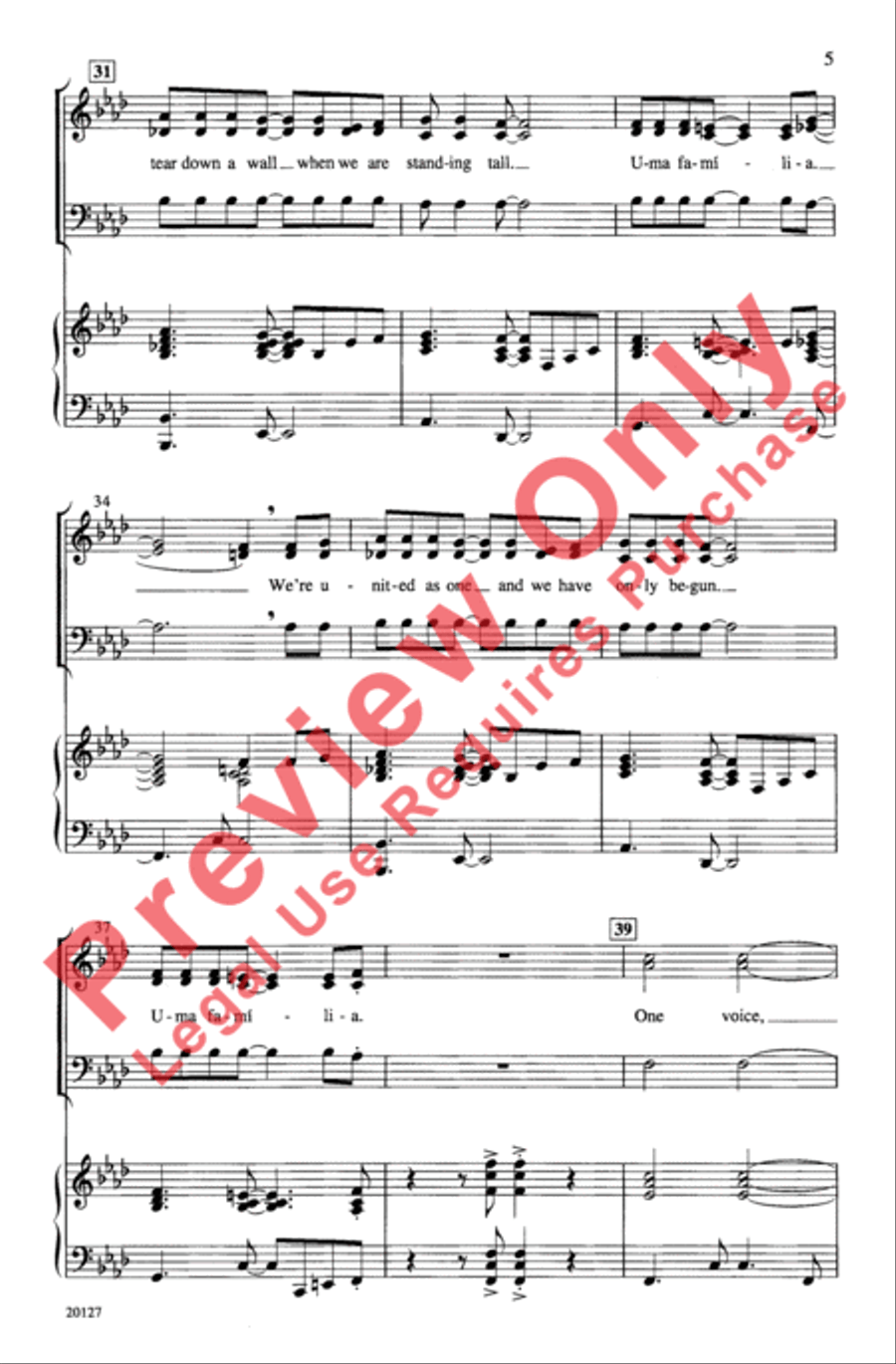 Uma Familia 3-Part scores gallery preview page 5
