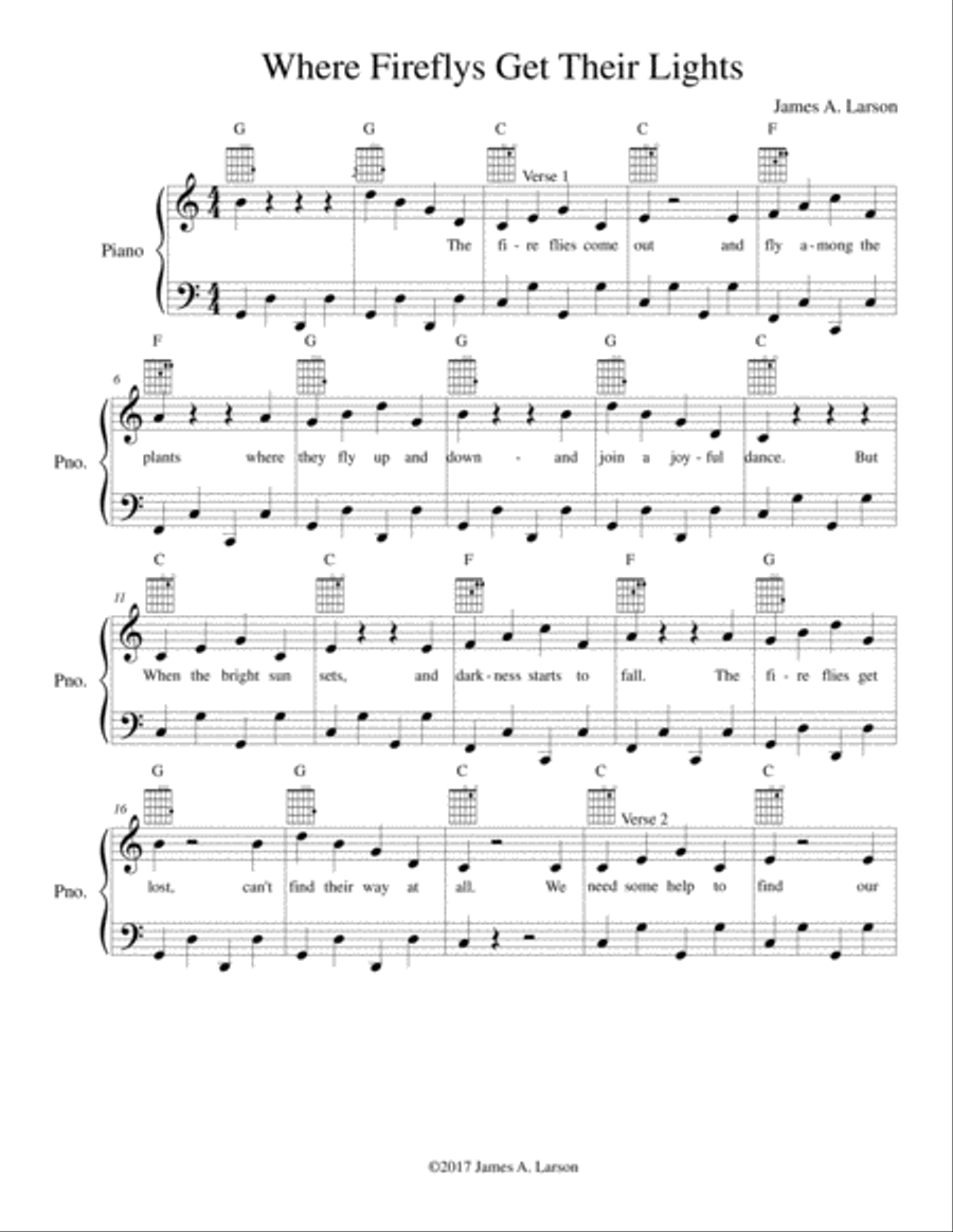 Where Fireflies Get Their Lights Voice scores gallery preview page 2