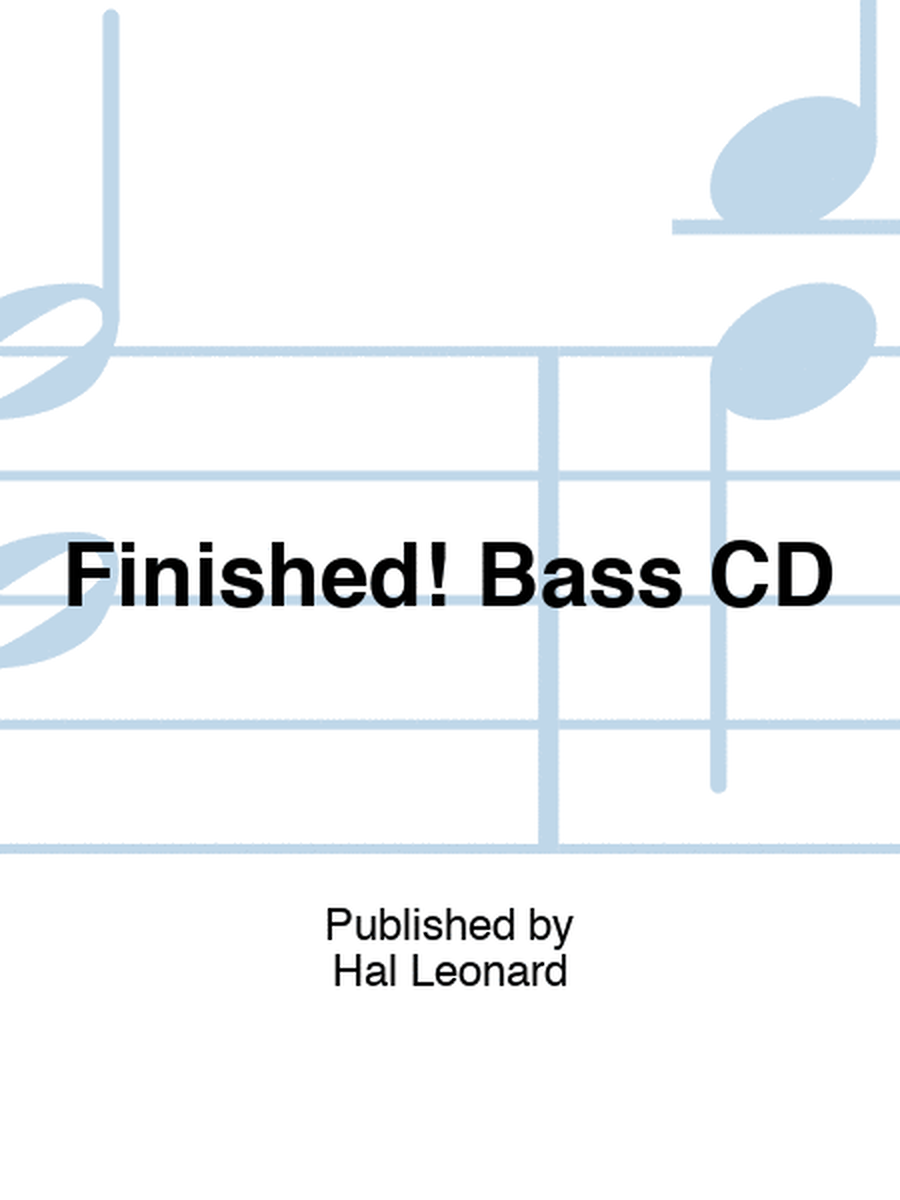 Finished! Bass CD