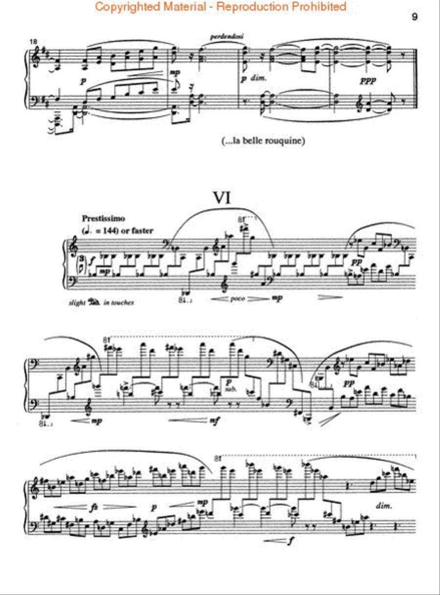 Nine Bagatelles Piano Solo scores gallery preview page 3