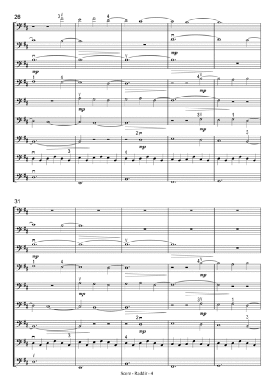 Raddir Large Ensemble scores gallery preview page 4
