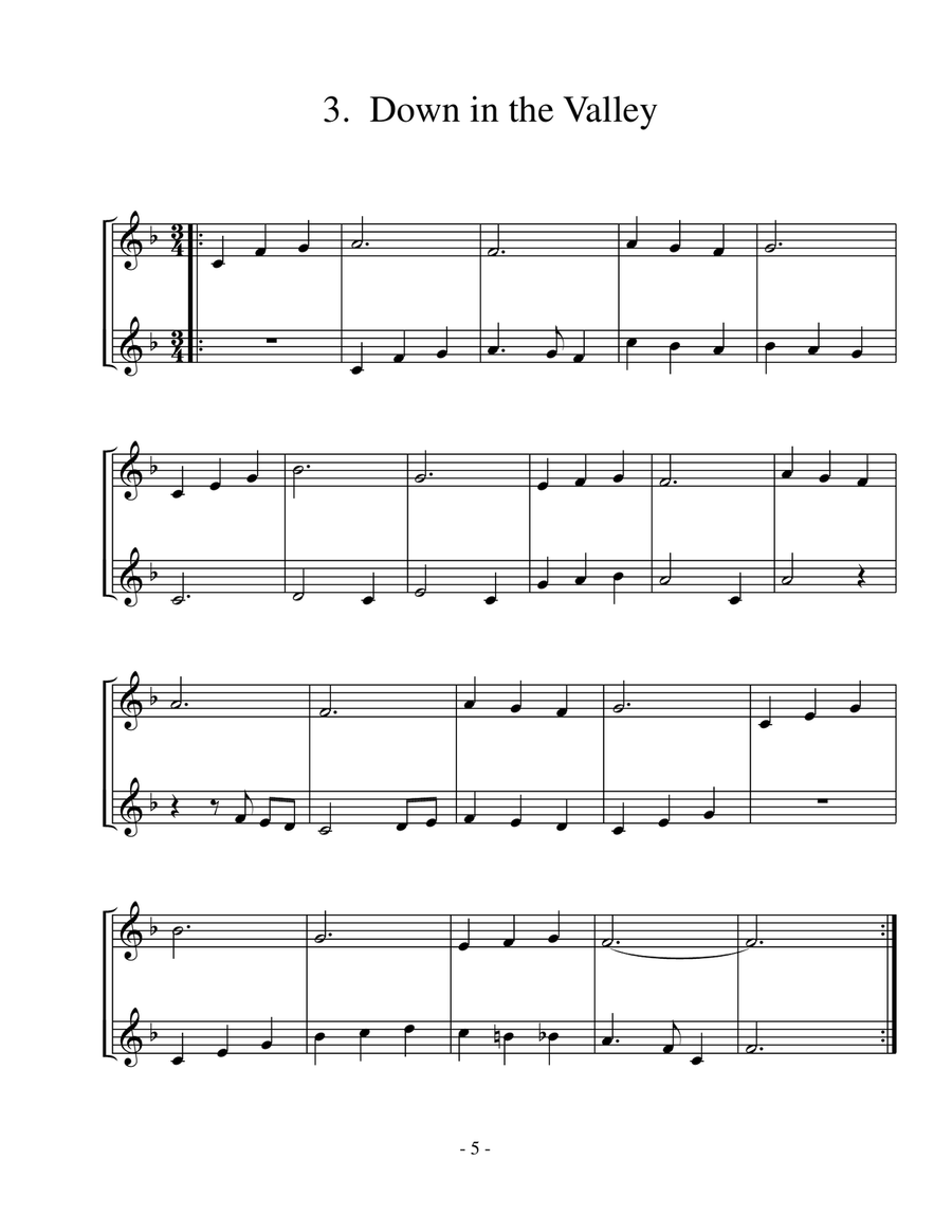 Twelve Recorder Duets Woodwind Duet scores gallery preview page 5