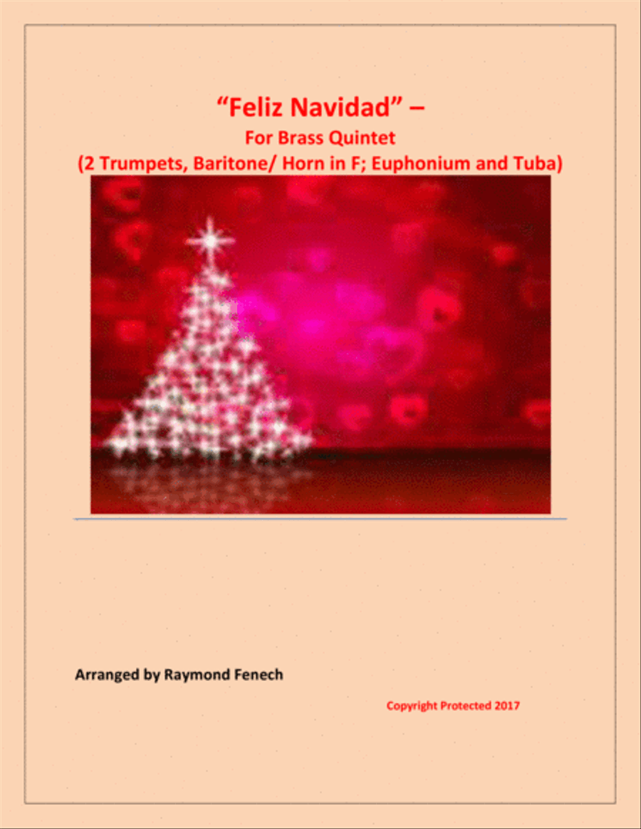 Feliz Navidad Brass Ensemble scores gallery preview page 1