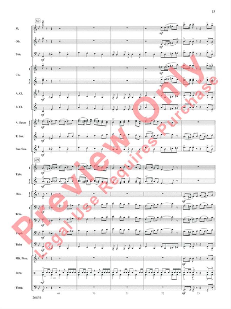 Medal of Valor Concert Band scores gallery preview page 16