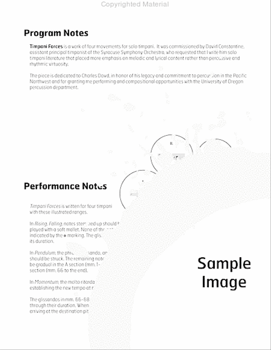 Timpani Forces Percussion scores gallery preview page 3