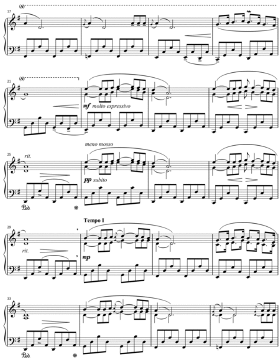 Aria of Remembrance Piano Solo scores gallery preview page 2