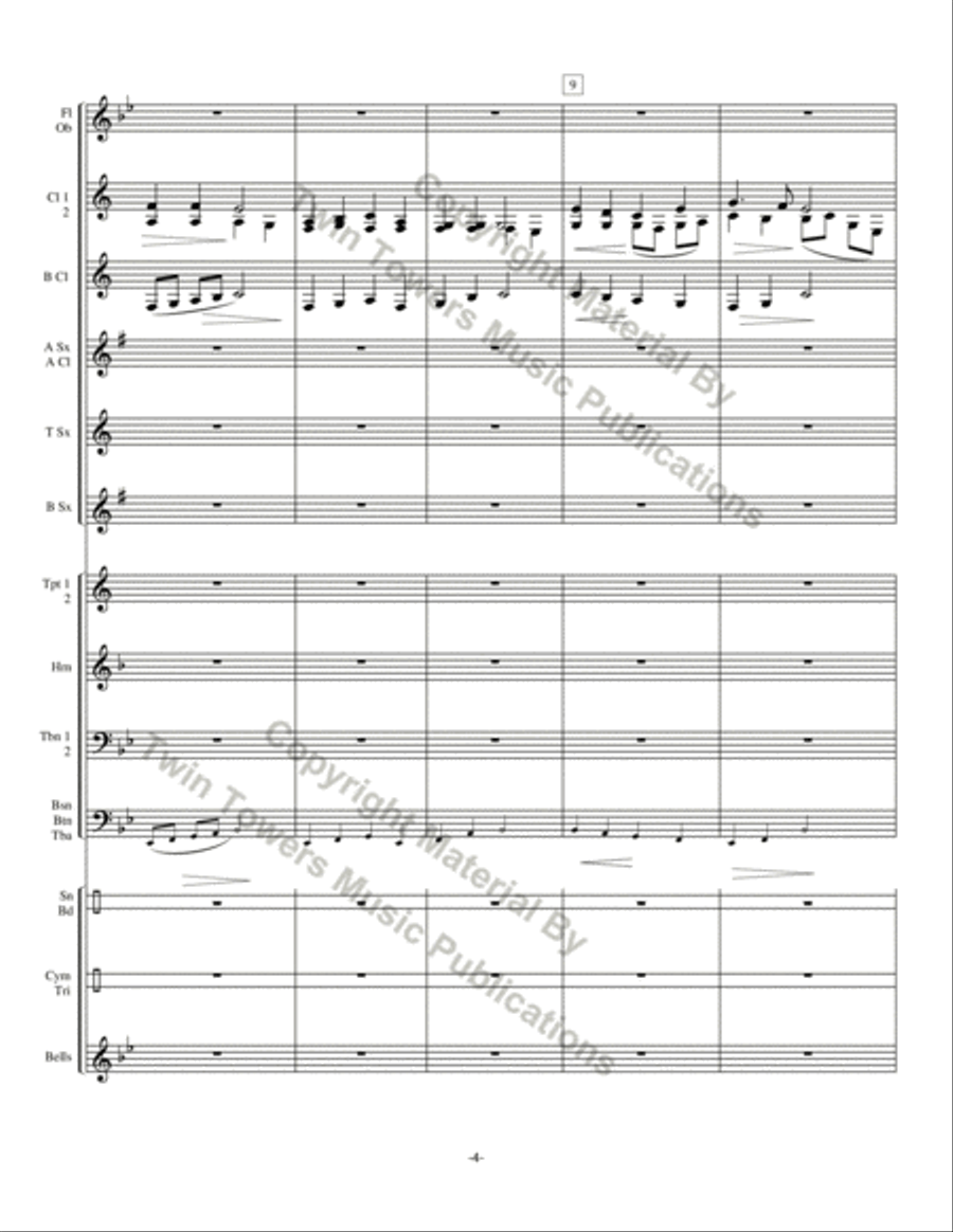 Chorale Prelude: For The Beauty of the Earth Concert Band scores gallery preview page 5