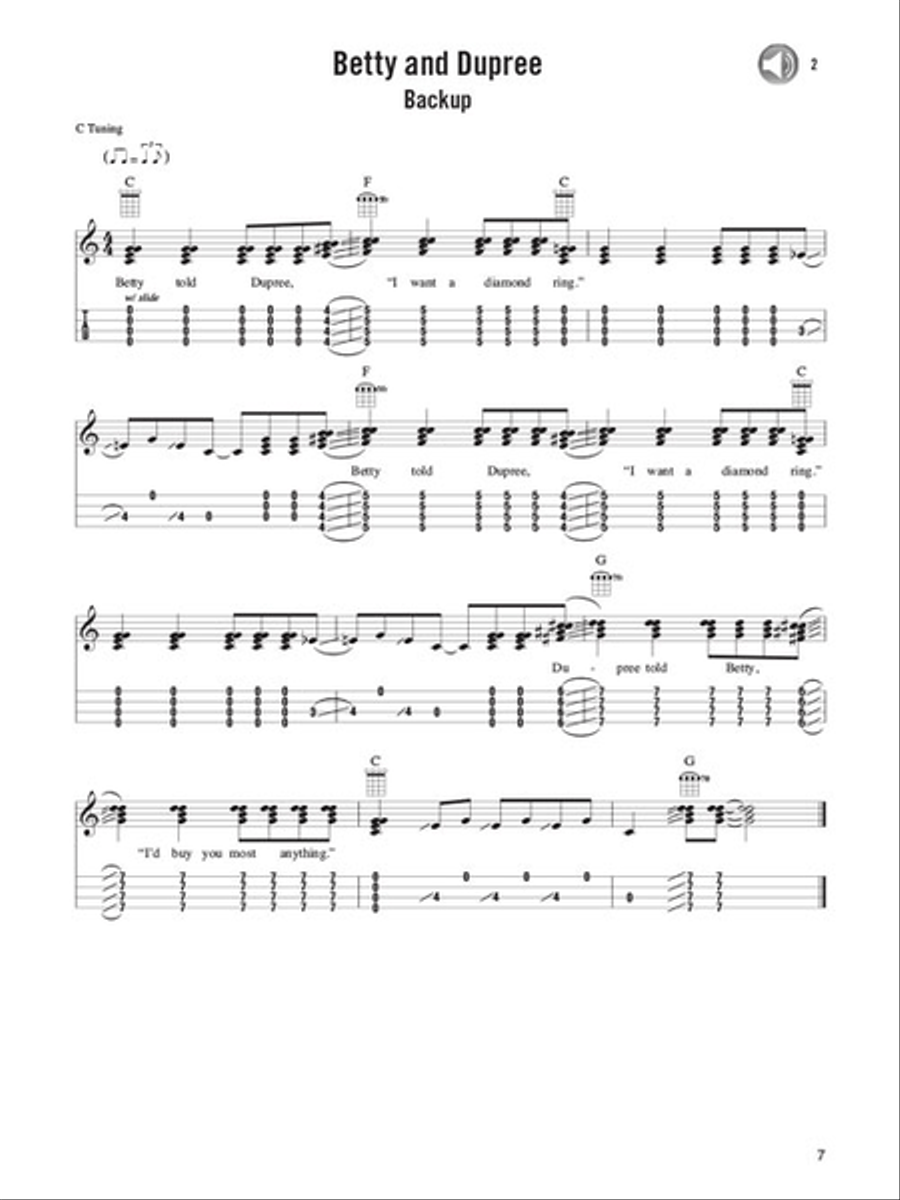Slide & Slack Key Ukulele Guitar Tablature scores gallery preview page 3