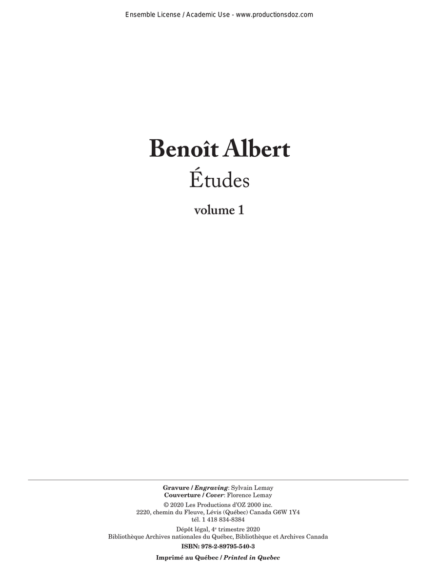 Études, volume 1 Études, volume 1 Classical Guitar scores gallery preview page 1