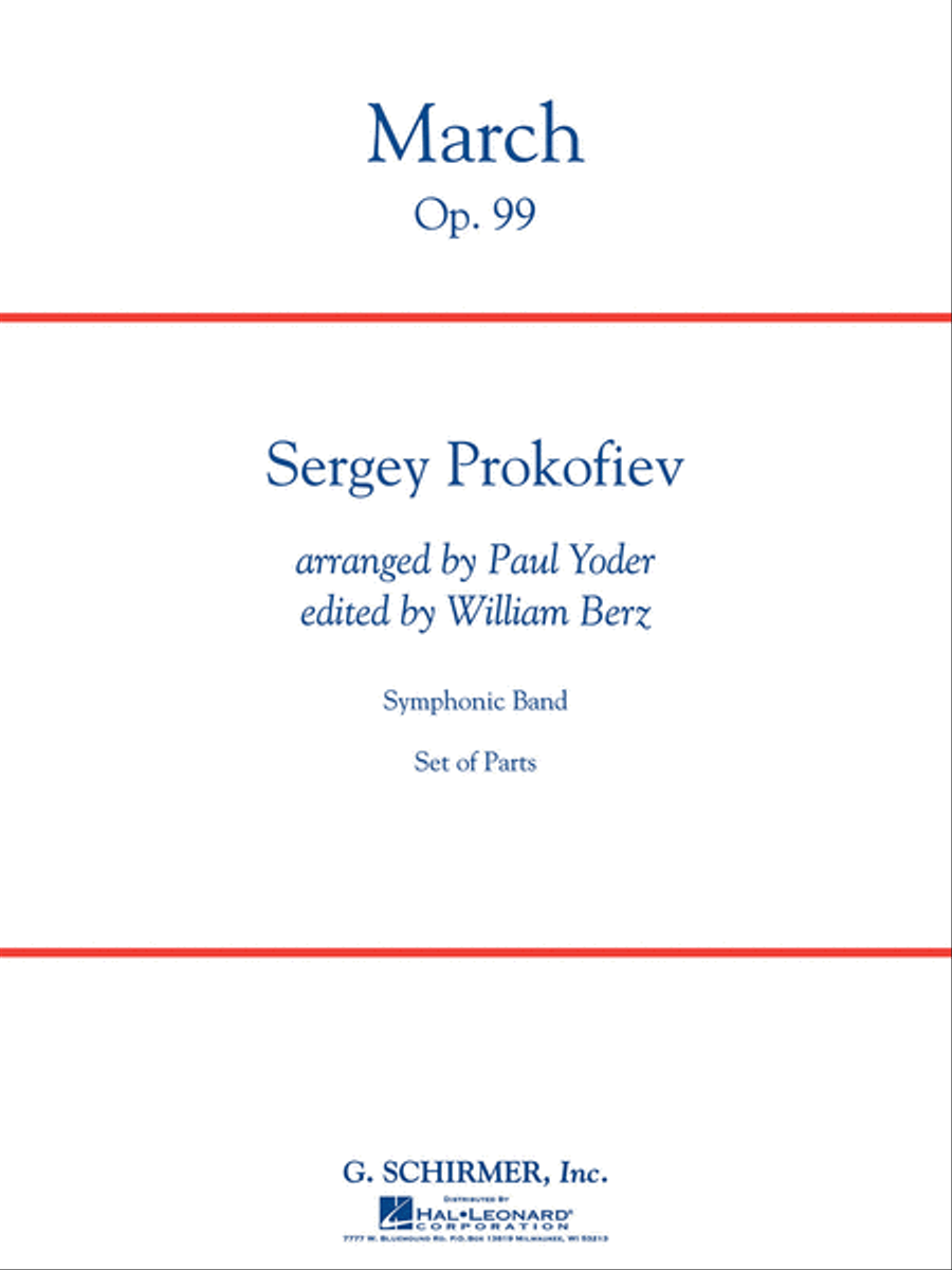 March, Op. 99 Concert Band scores gallery preview page 1