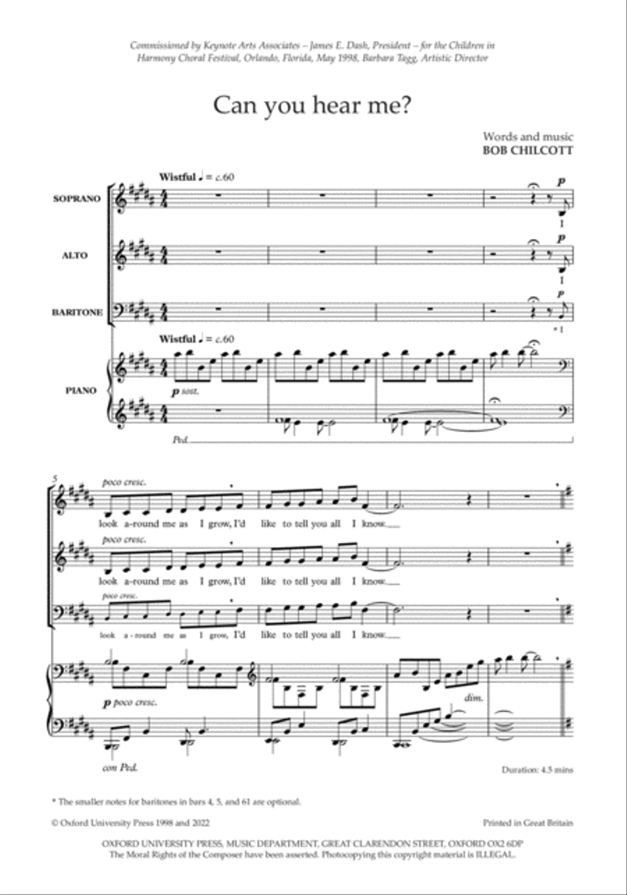 Can you hear me? Choir scores gallery preview page 3