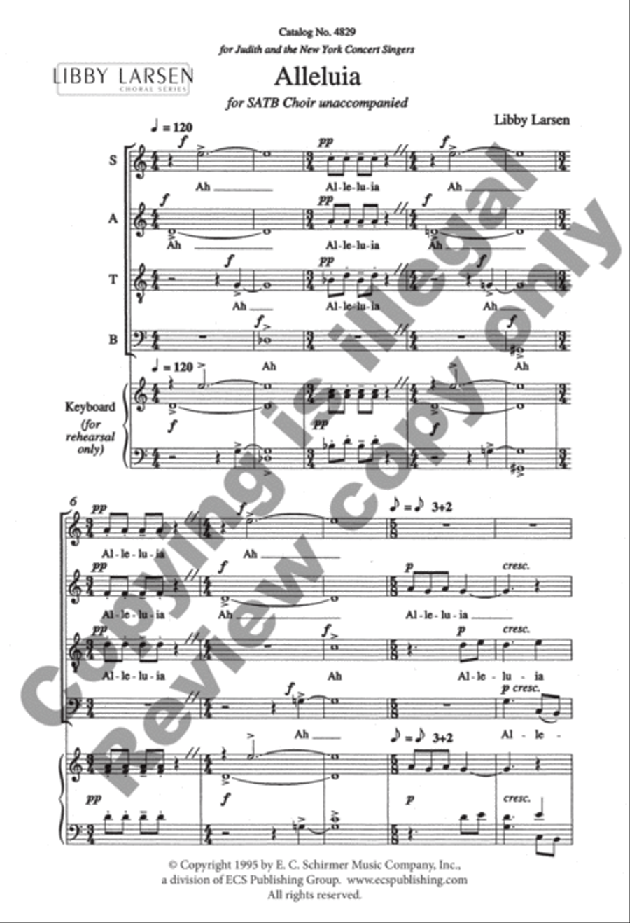 Alleluia 4-Part scores gallery preview page 3