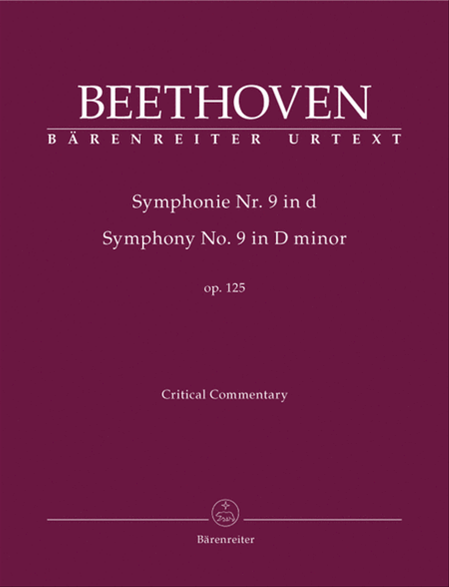 Symphony, No. 9 d minor, Op. 125 Choir scores gallery preview page 1