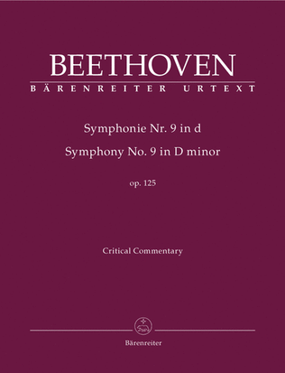 Symphony, No. 9 d minor, Op. 125