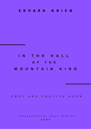 In The Hall Of The Mountain King - Oboe and English Horn (Full Score and Parts)
