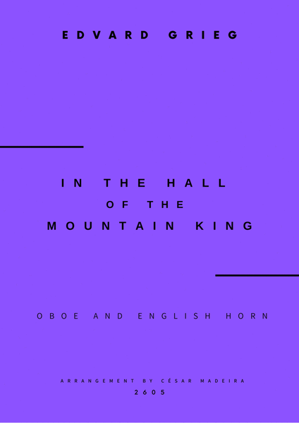In The Hall Of The Mountain King - Oboe and English Horn (Full Score and Parts) image number null