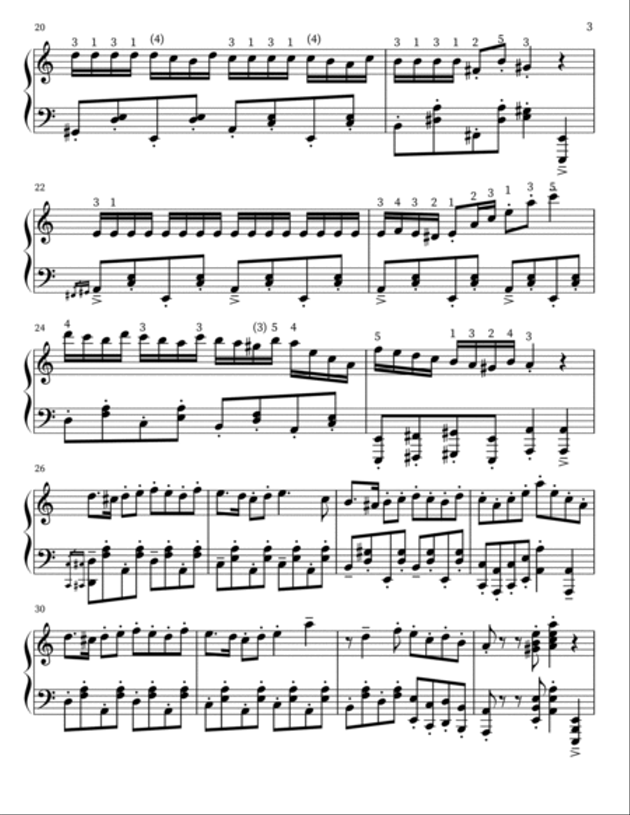 Rush E Piano Solo scores gallery preview page 3