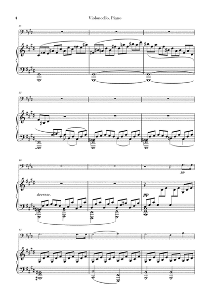 Moonlight Sonata for Cello and Piano