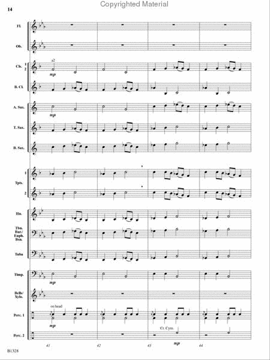 Ten Masters in Two Minutes Concert Band scores gallery preview page 12