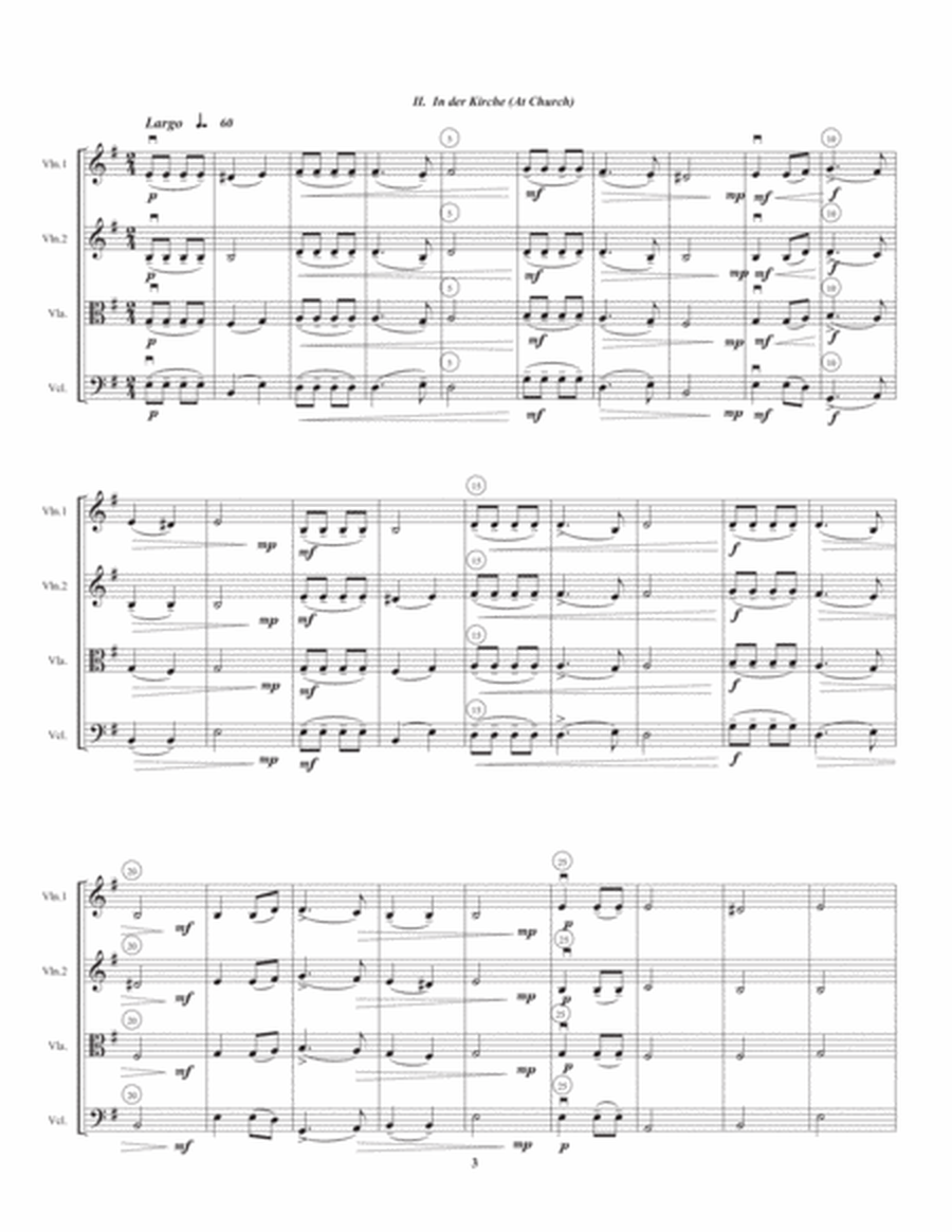 Three Pieces for String Quartet vol. 1 by Peter Ilyich Tchaikovsky (1840-1893)