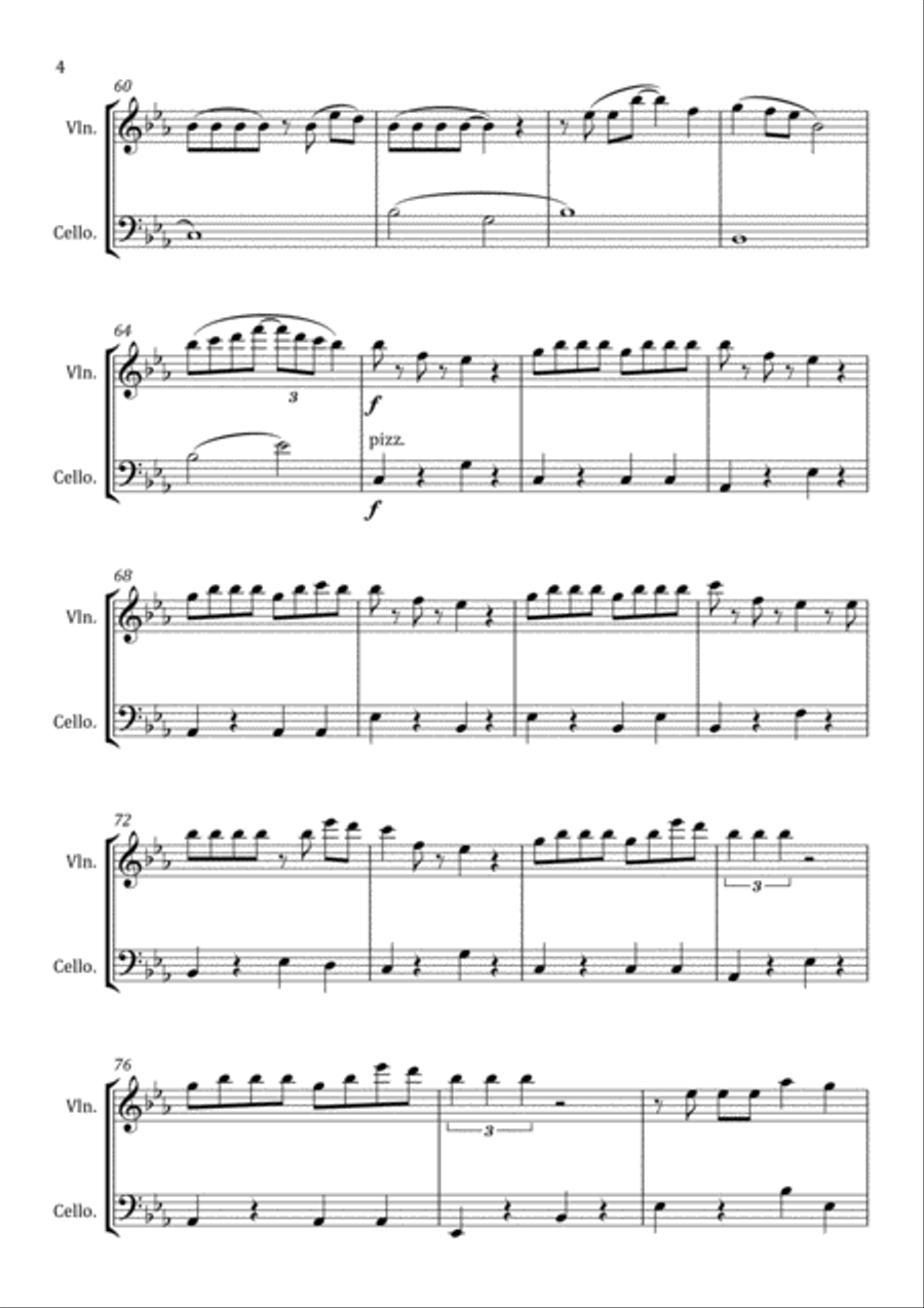 Savage Love Savage Love String Duet scores gallery preview page 4