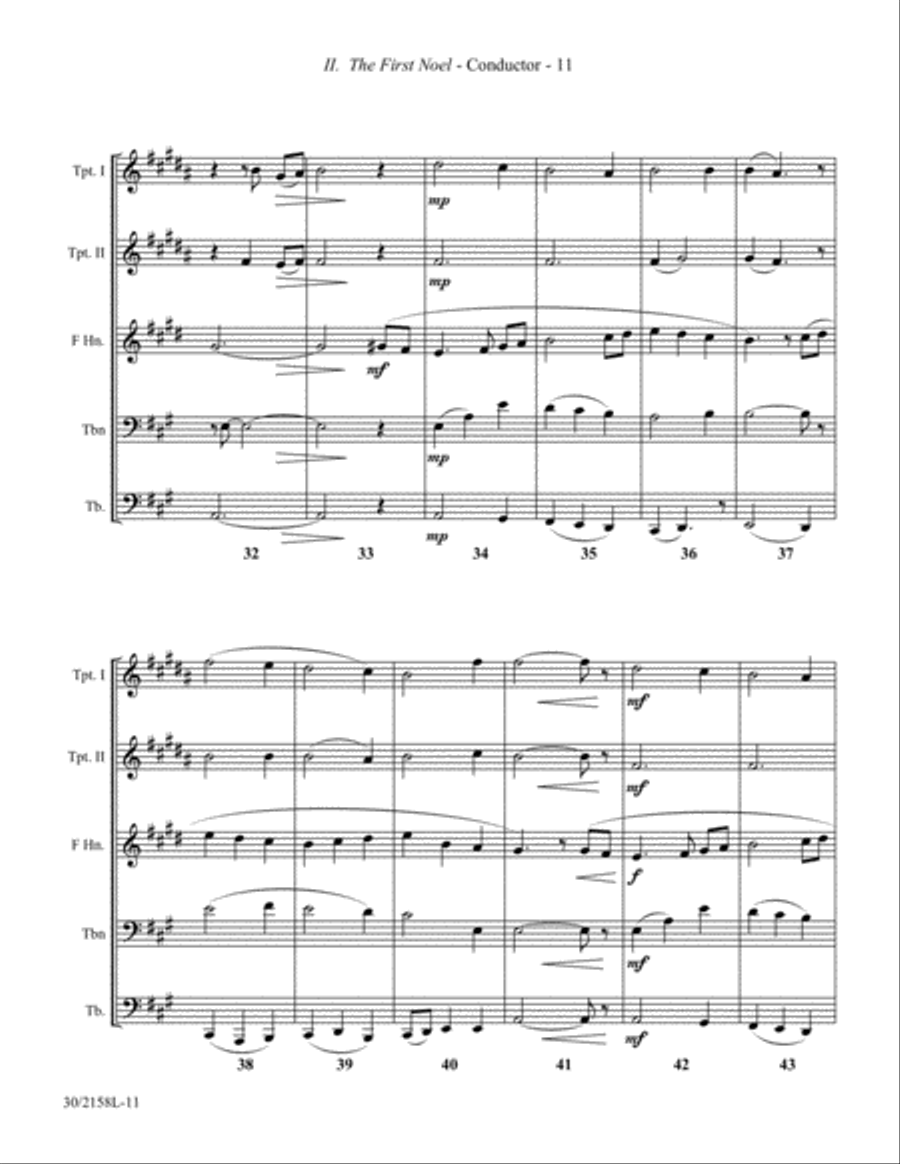 Christmas Suite for Brass Quintet Brass Quintet scores gallery preview page 11