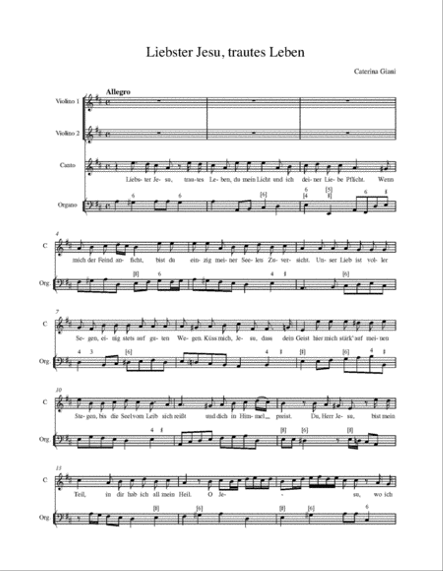 Liebster Jesu, trautes Leben High Voice scores gallery preview page 3